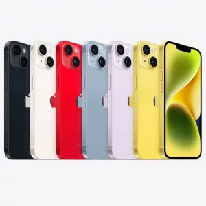 iPhone 14 la gamme de couleurs